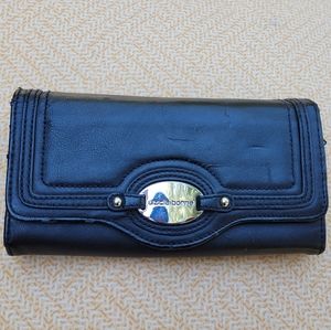 Liz Claiborne black leather wallet